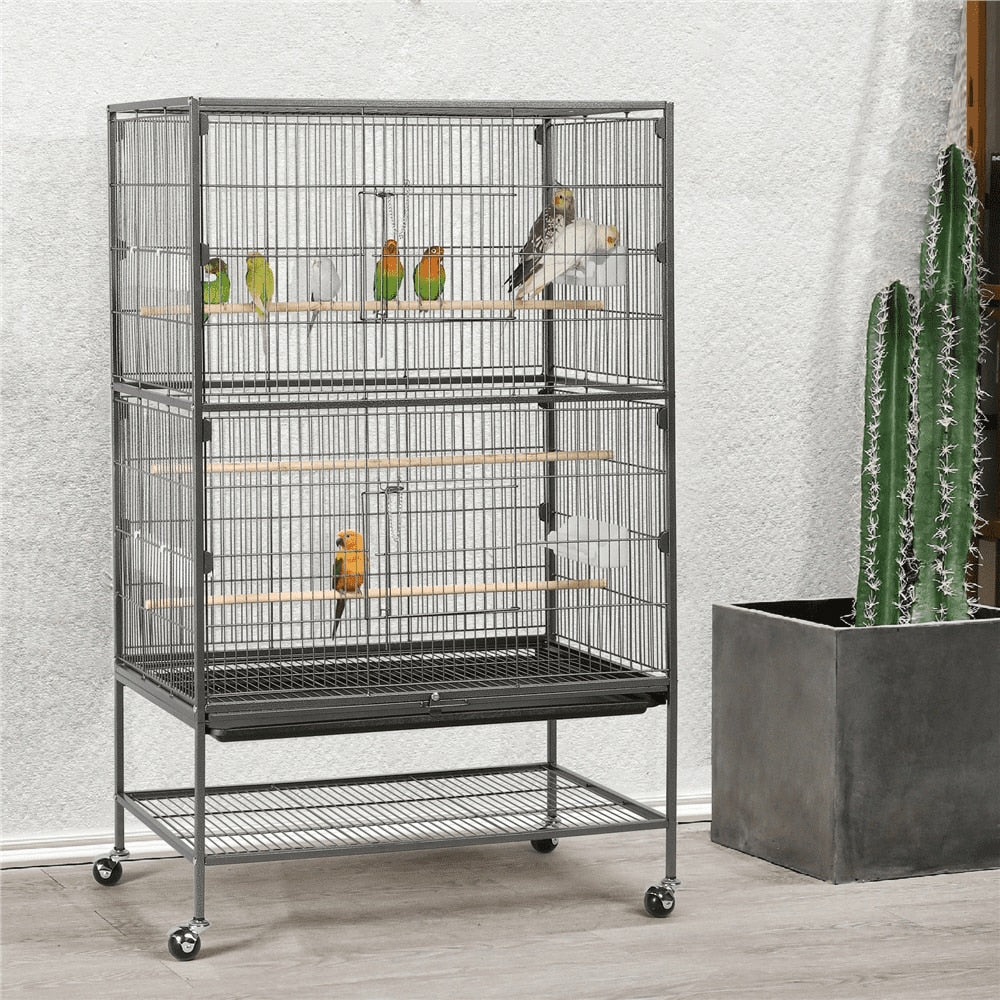 52inch Bird Parrot Cage for Parrot Parakeet Finches,Black bird cage cover   hammock - thepetsupplyhaven